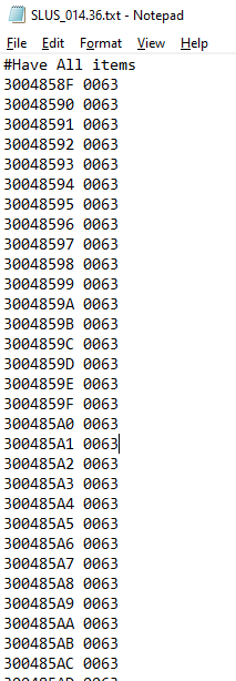 Have All Items Example